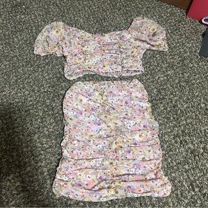 Floral Pink Kids Dress